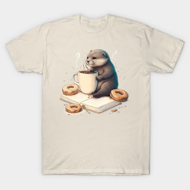 Reading Time is Otterly Fun T-Shirt by dmac